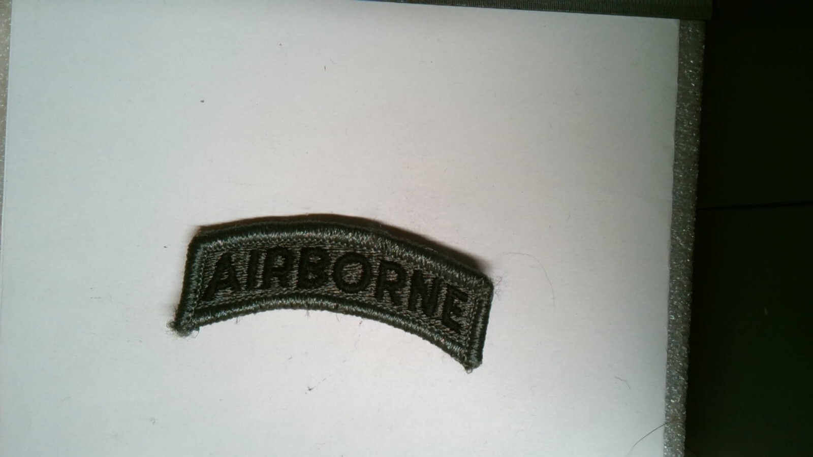 MILITARY PATCH HOOK AND LOOP ACU DIGITAL US ARMY AIRBORNE TAB