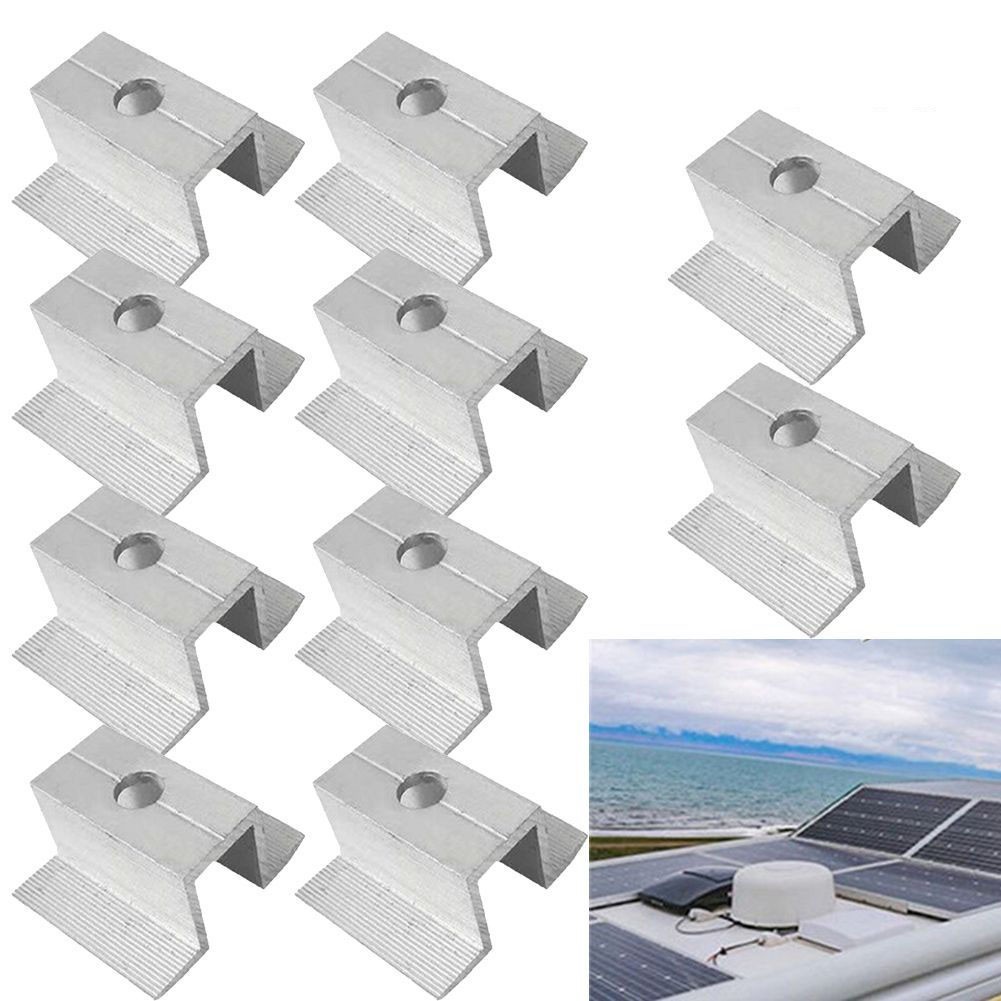 Solar Middle Clamp 3mm Thick Connecting Solar Panel For Frame Height 25-50mm