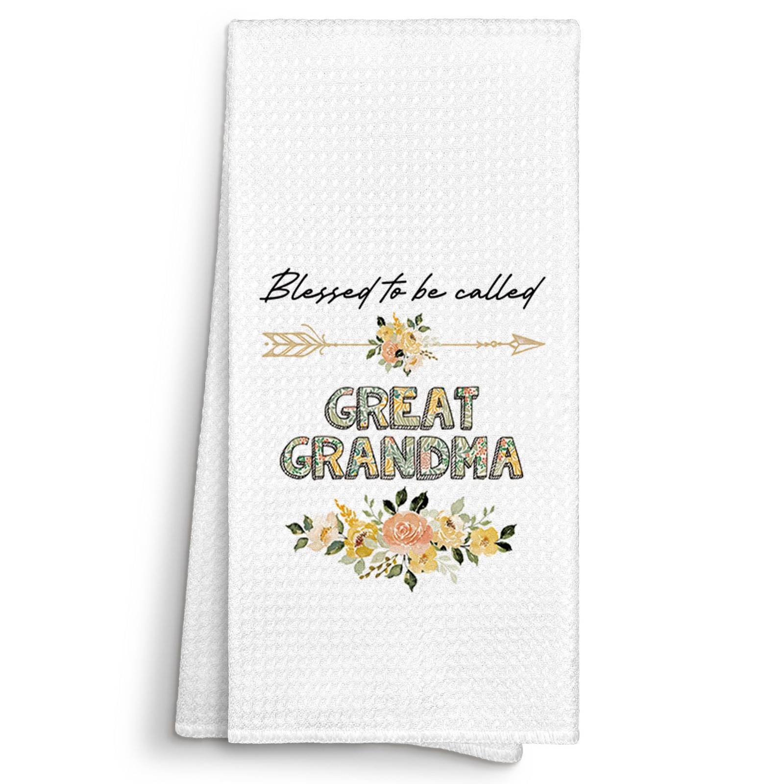 Blessed to Be Called Great Grandma Gifts Kitchen Towels Great Grandma Dish Cl...