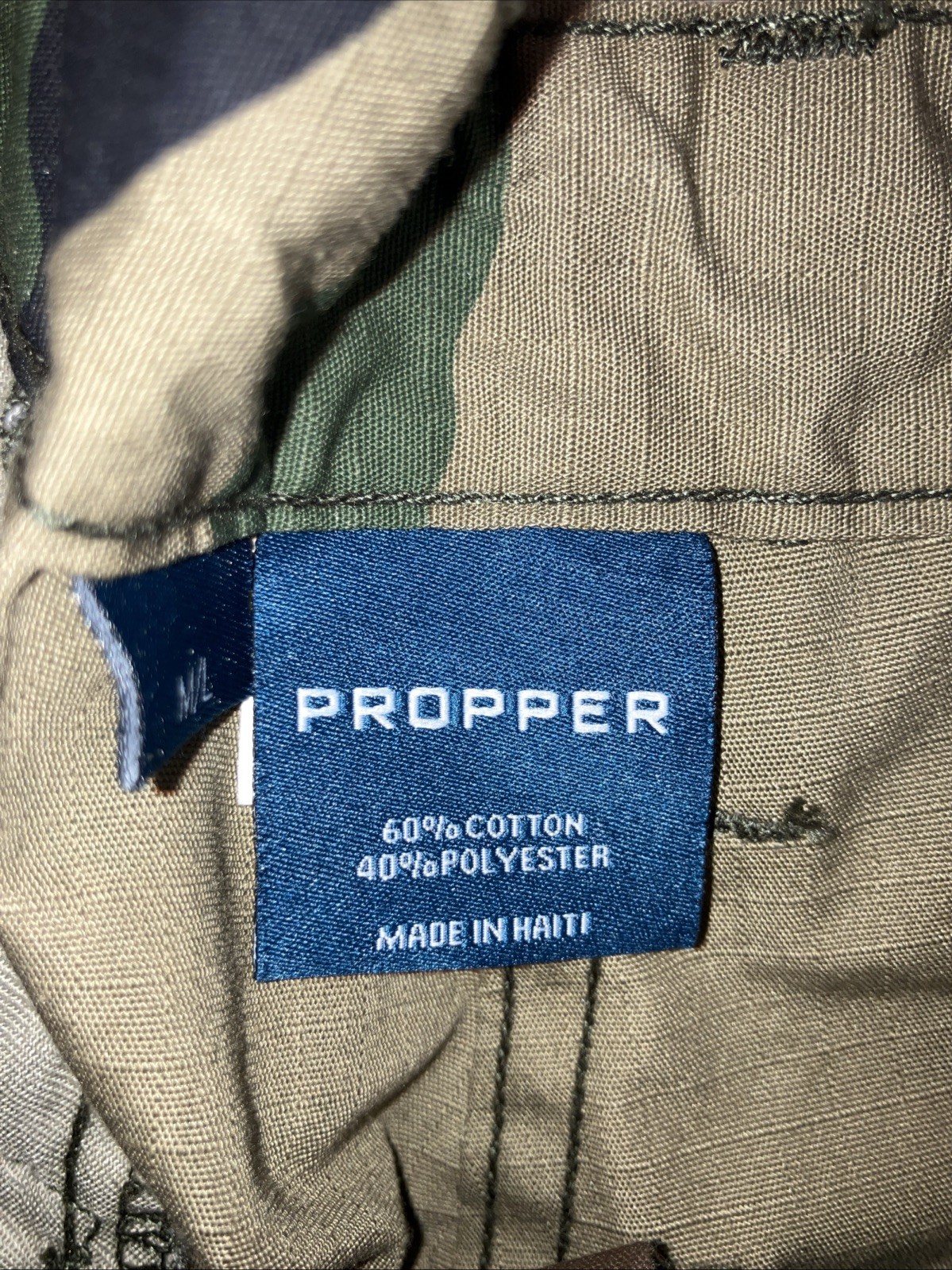 propper cargo pants size M/L Camo