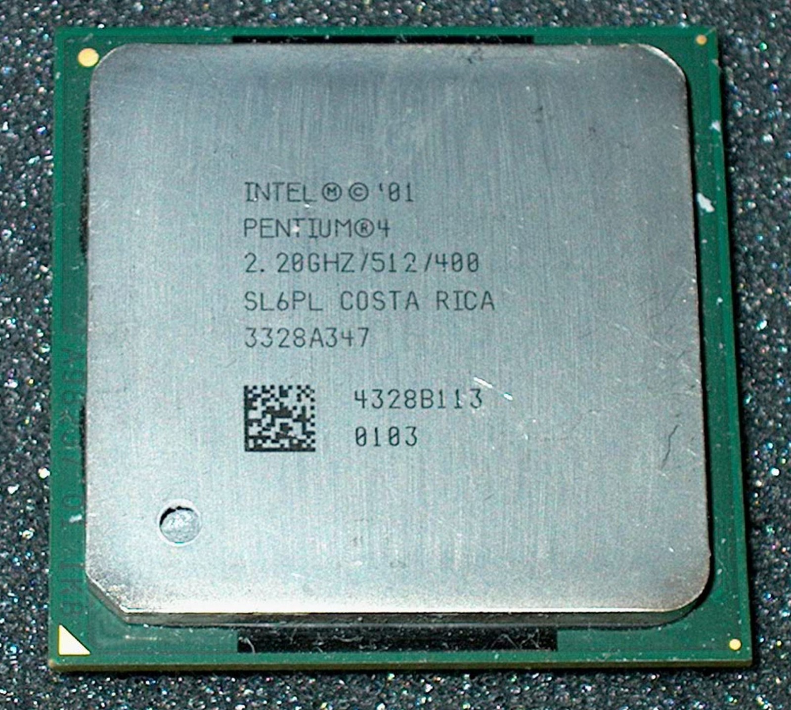 INTEL PENTIUM 4  2.2 GHz PROCESSOR, 400 MHz BUS, SL6PL, SOCKET 478, US SELLER