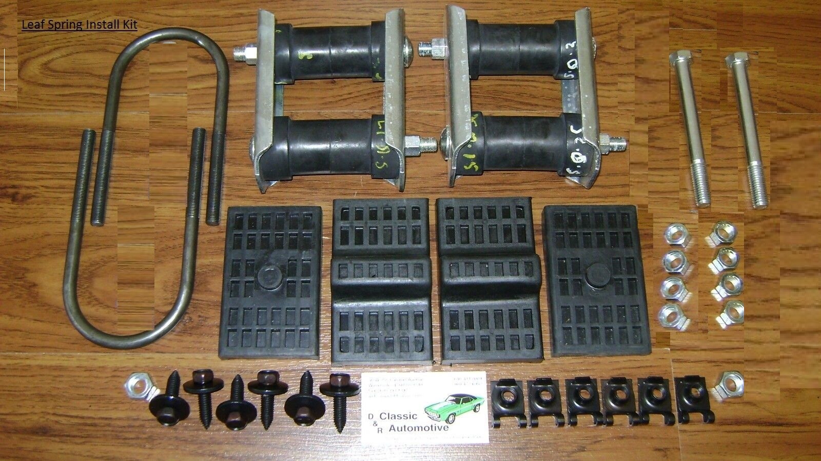 Leaf Spring Install Kit w/ U-Bolts + T-Bolts + Nuts Camaro Firebird Nova 70-81