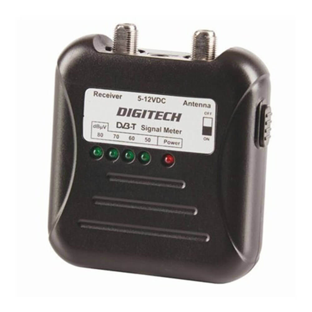 High Quality DVB-T Signal Strength Finder/Meter w/ F-Type Lead Signal Booster