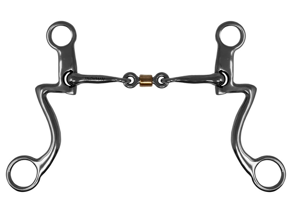 Showman Western Seven Shank Three-Piece Copper Link Bit