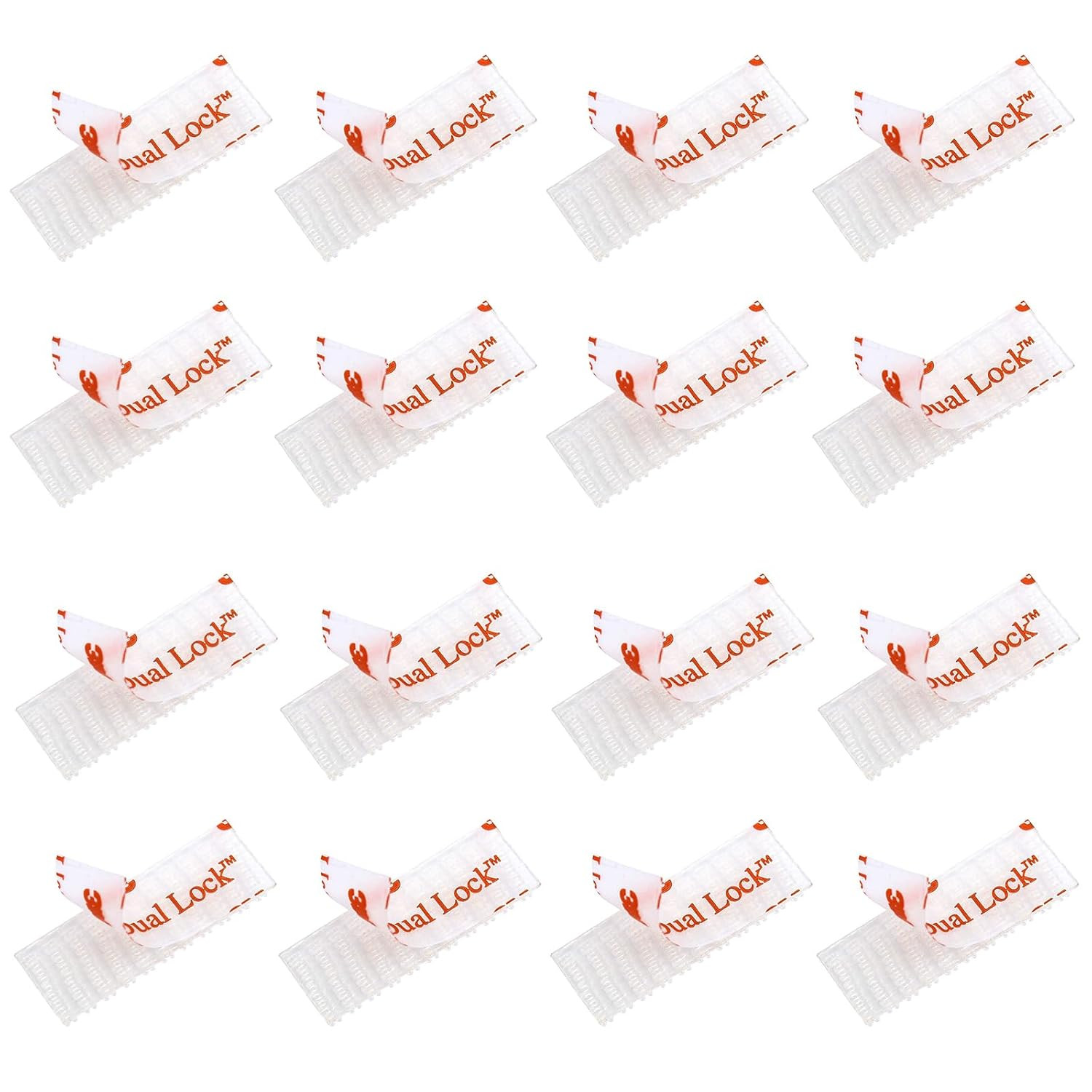 16 Pcs EZ Pass/Ipass/Izoom Toll Tag Mounting Kit - Reclosable Fastener Peel and