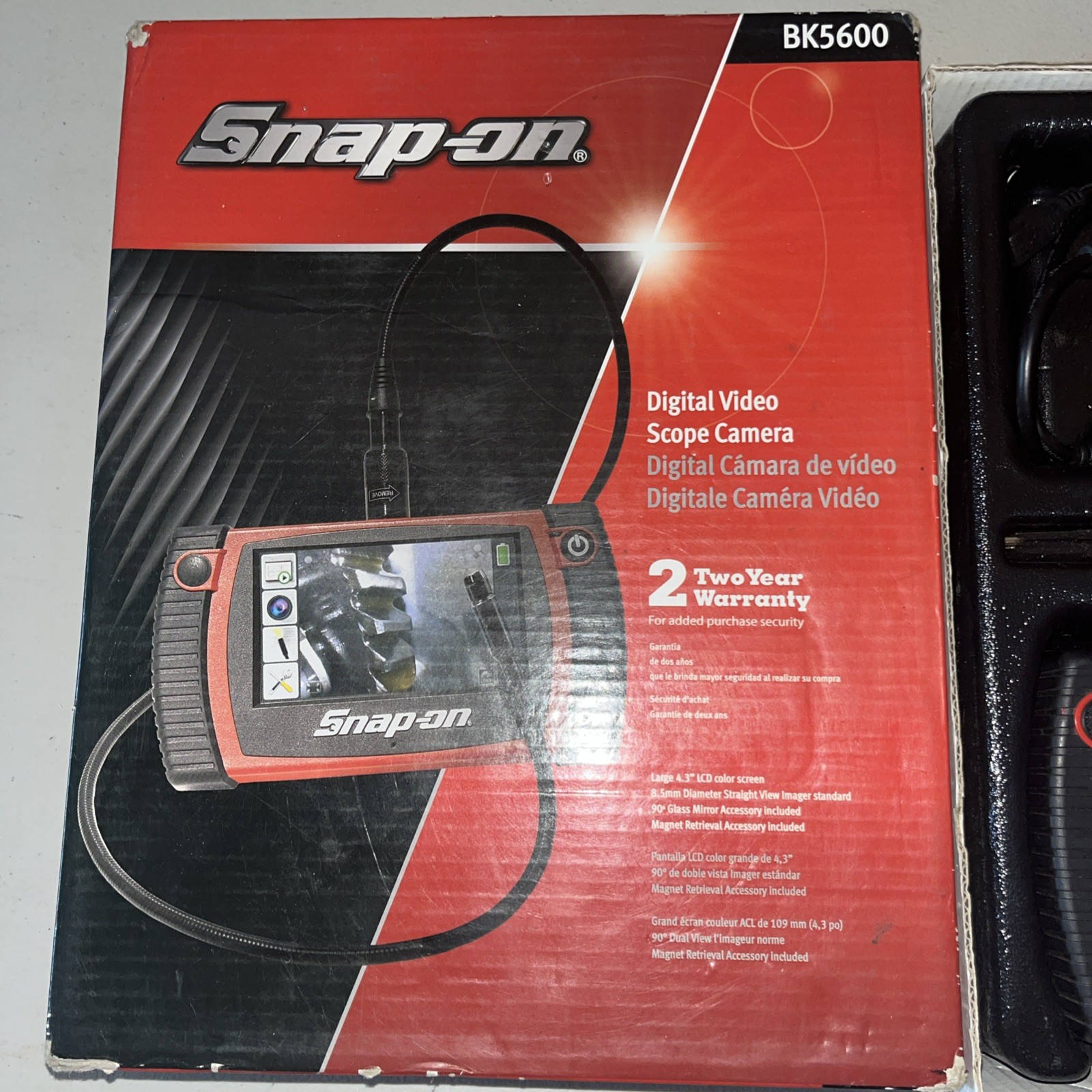 Snap-On BK5600 Still/Video Recording Digital Borescope Works Great & VGC