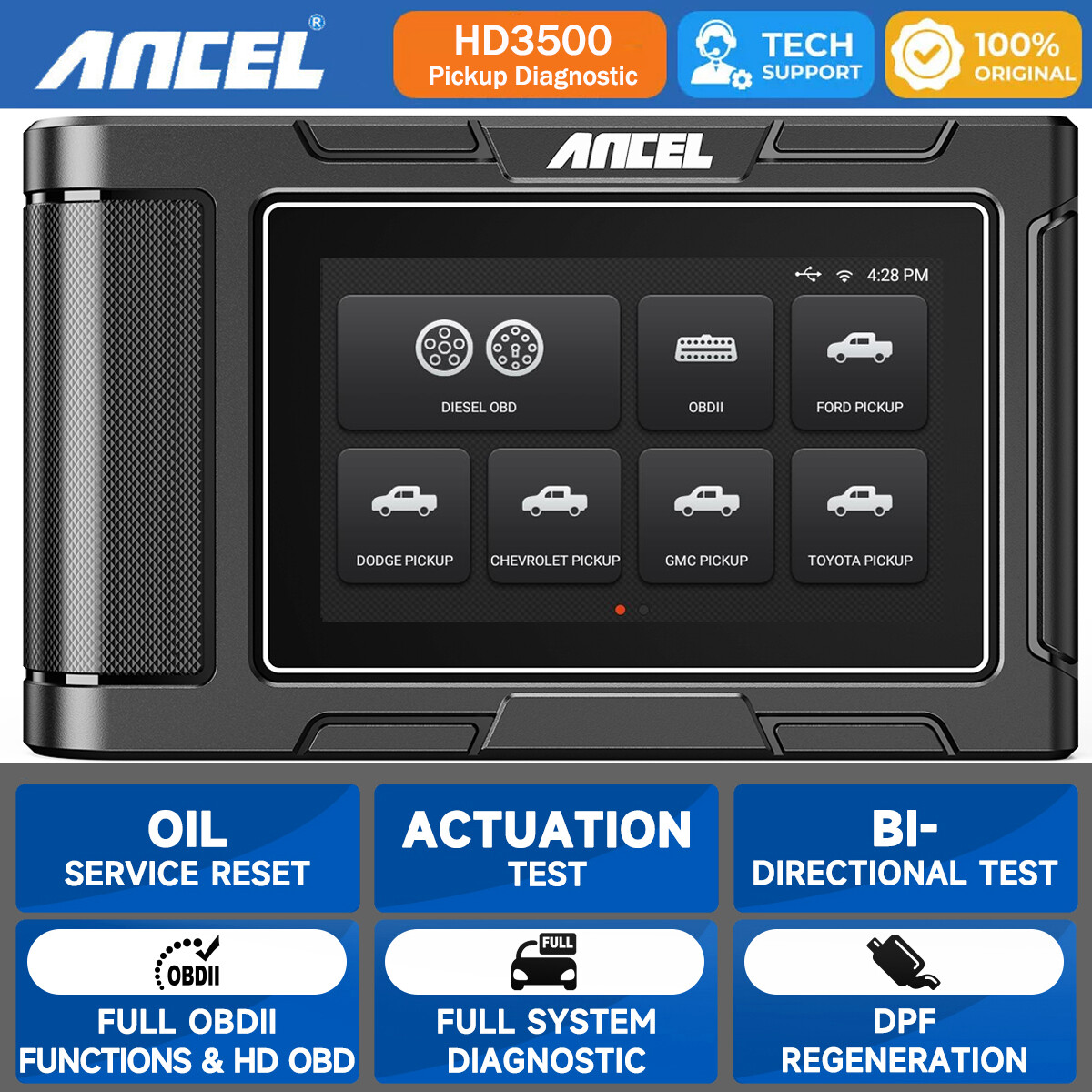 Pickup Truck Scanner Diagnostic Tool DPF Regen for Ford/Chevrolet/Dodge/RAM/GMC