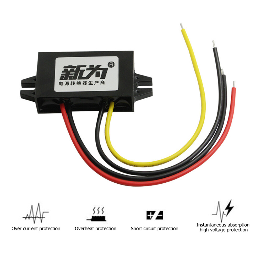 DC12V To 6V DC 2A 12W Buck Power Converter Step Down Voltage Adapter Regulator