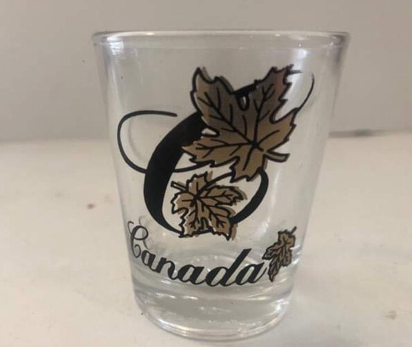 Canada Shot Glass, COMBINED SHIPPING (SEE STORE)