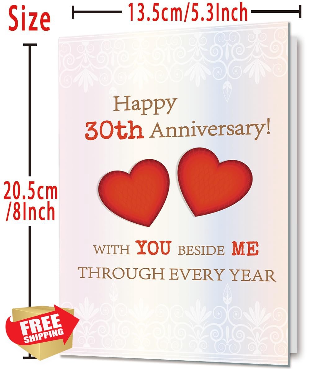 Mcduldul 30th Anniversary Card Funny Couple Husband Wife Gift