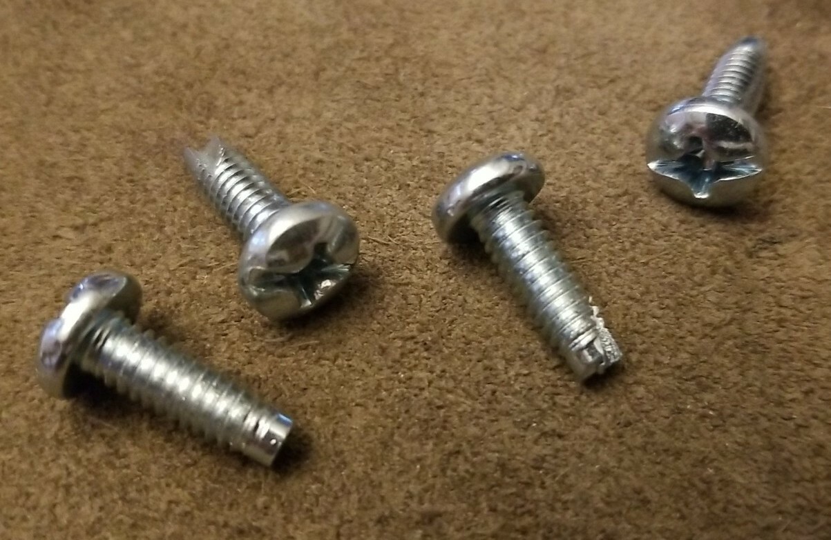 4 Piece Pack Lot M6 x 3/4" Rack Mount Hardware Screws