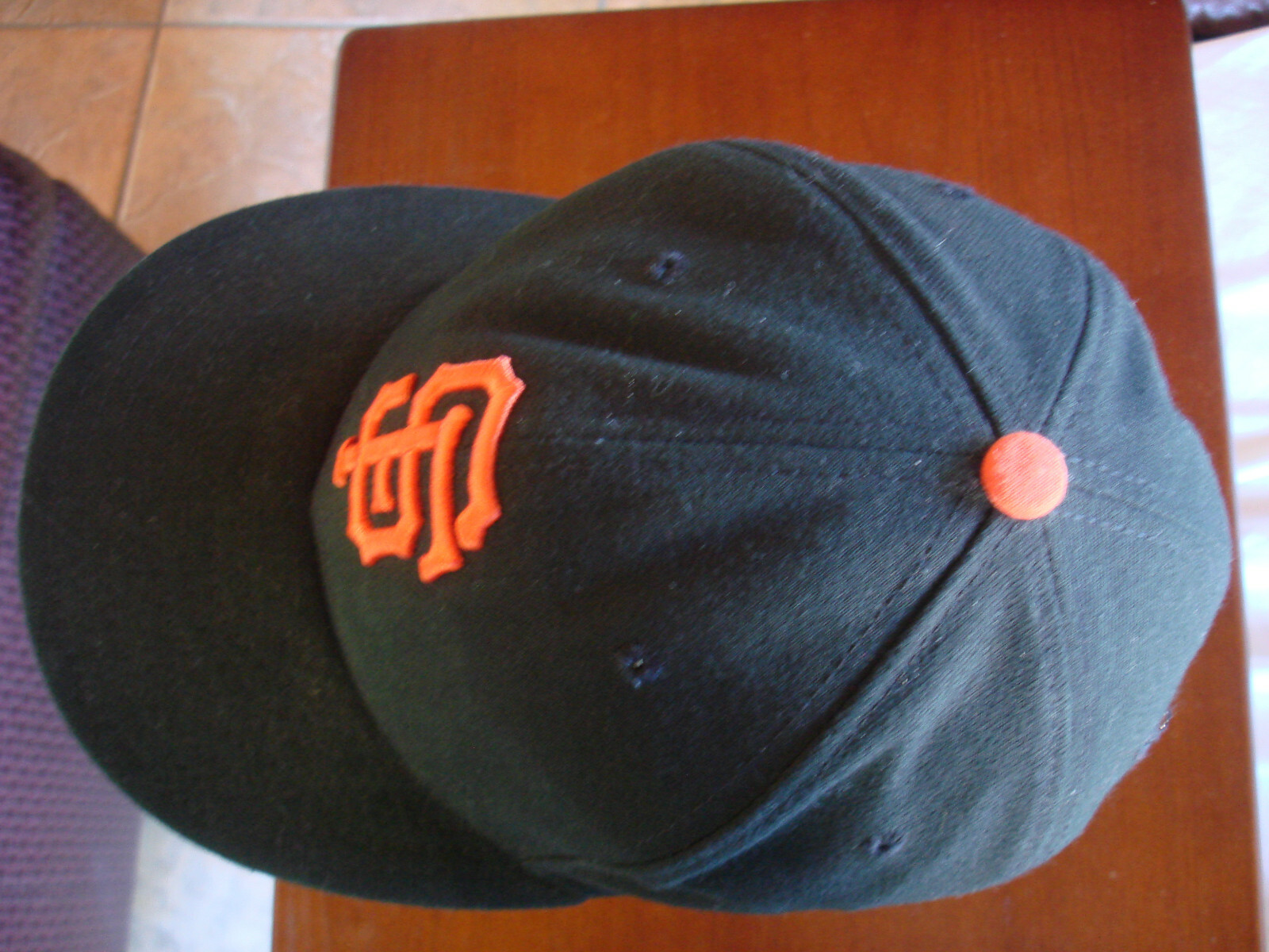 MLB Authentic Official On-Field Cap New Era 59 Fifty Sz 6 7/8 SF Giants Ball Cap