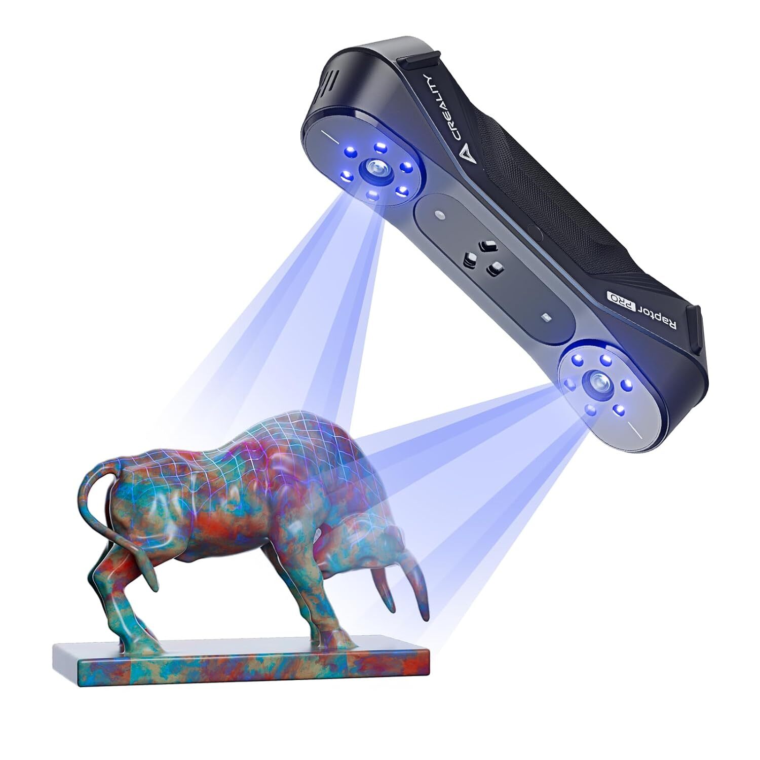 Creality CR-Scan Raptor Pro 3D Scanner 30-60fps High Frame Scanning 22+7 Laser