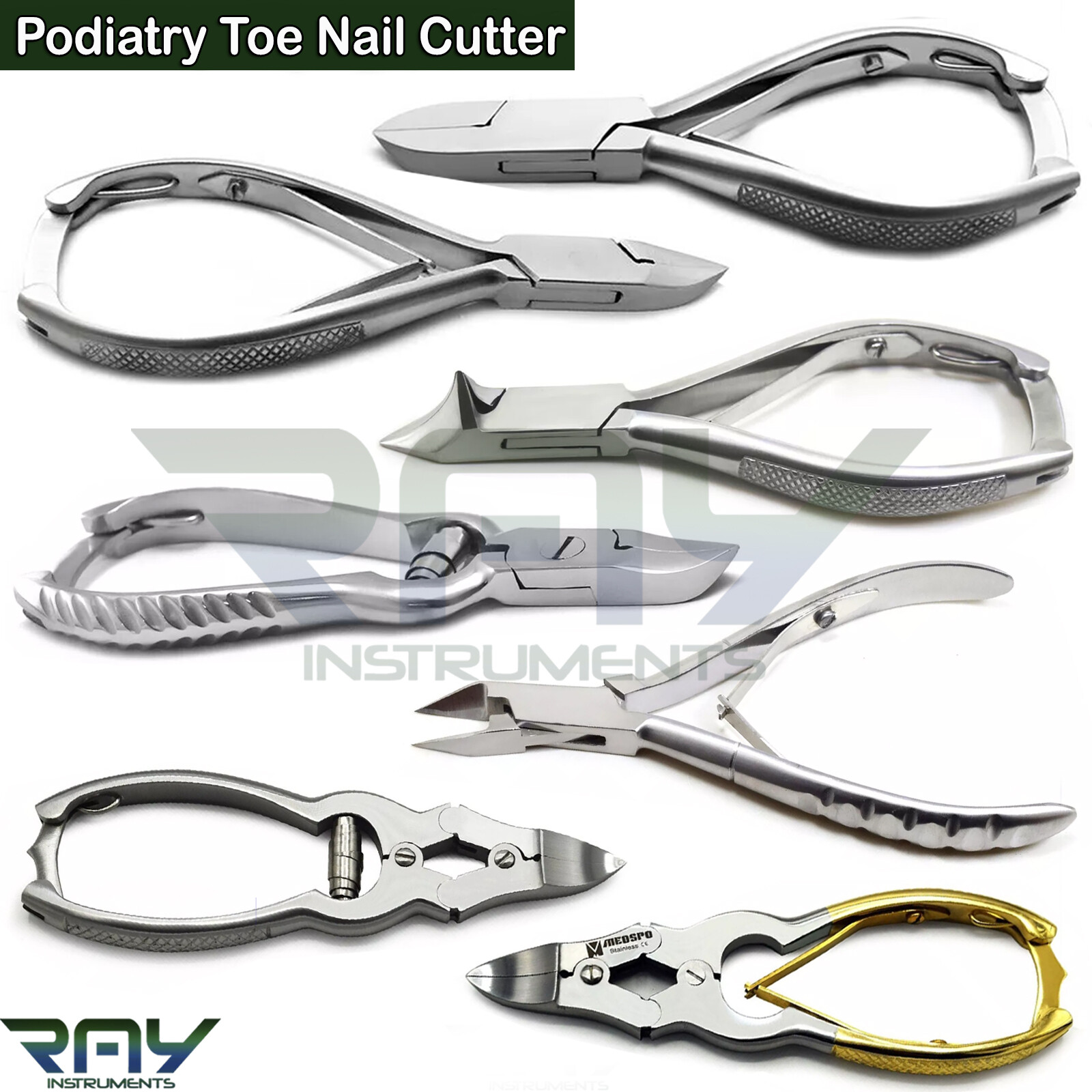 Chiropody Heavy Duty Nail Clippers Ingrown Thick Nails Trimmer Cutters Podiatry