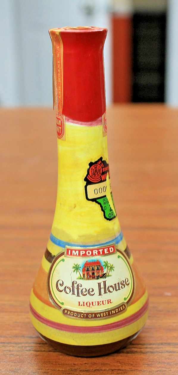 Coffee House Liquer of West Indies 1/10 Pt Empty Liquor bottle