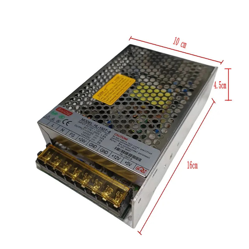 Arcade game grabbing crane LED light power adapter with 12V and 24V power supply