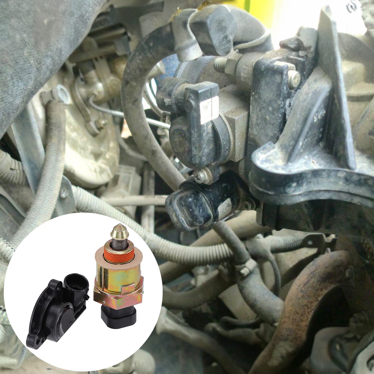 Throttle Position Sensor and Idle Air Control Valve Set For Chevy C/K 1500 2500