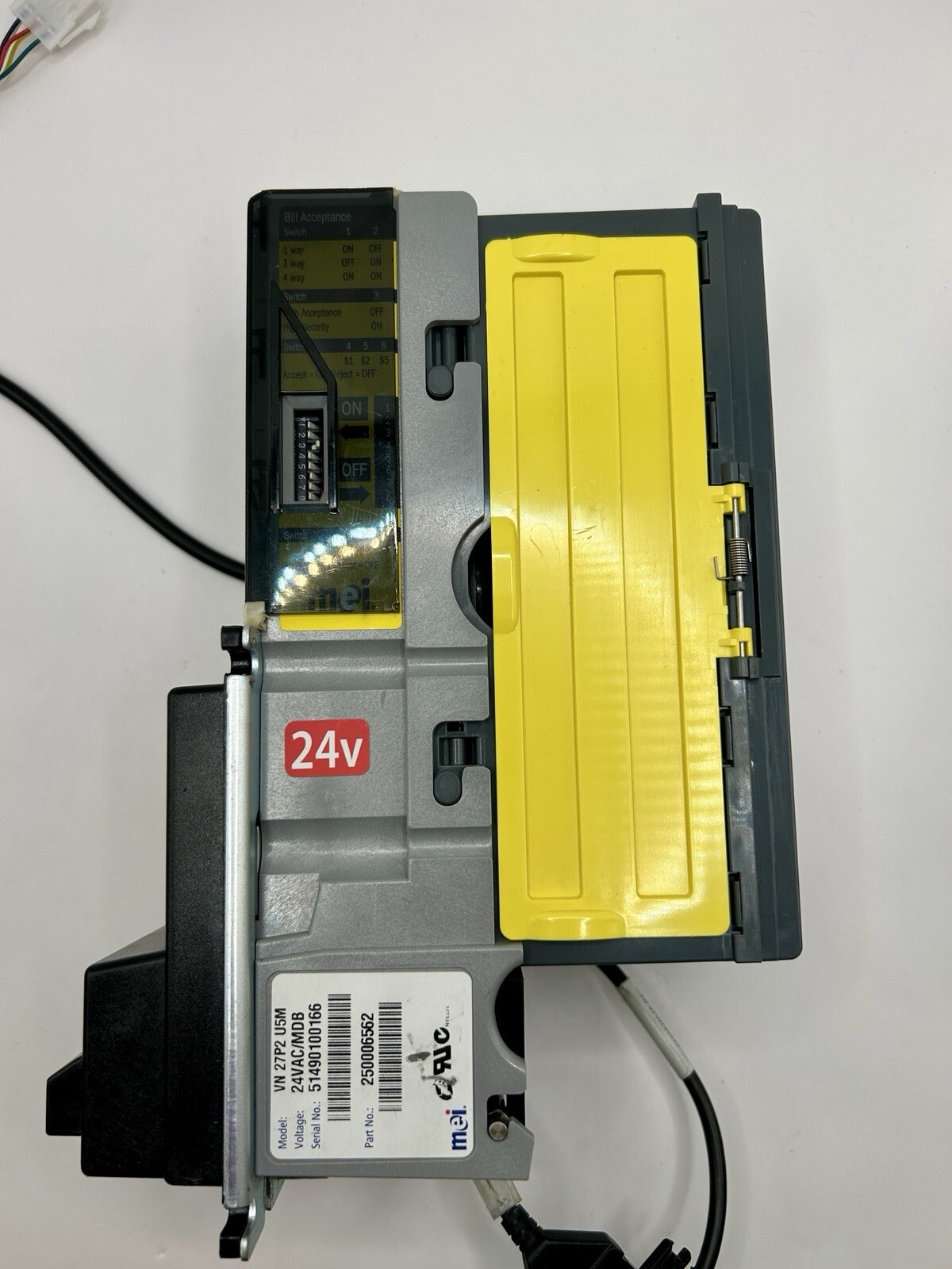 Mars Mei Vn 2712 bill acceptor, validator *COMPLETELY REBUILT* 24v MDB 1-20$
