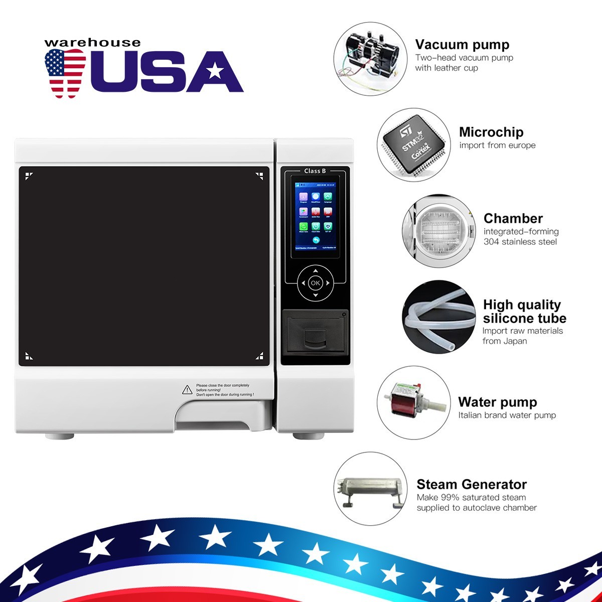 Dental Delivery Unit with Compressor/Class N/Class B steam sterilizer autoclave