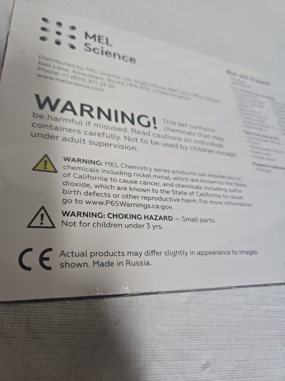 Mel Chemistry Kit But Will It Burn? Sealed