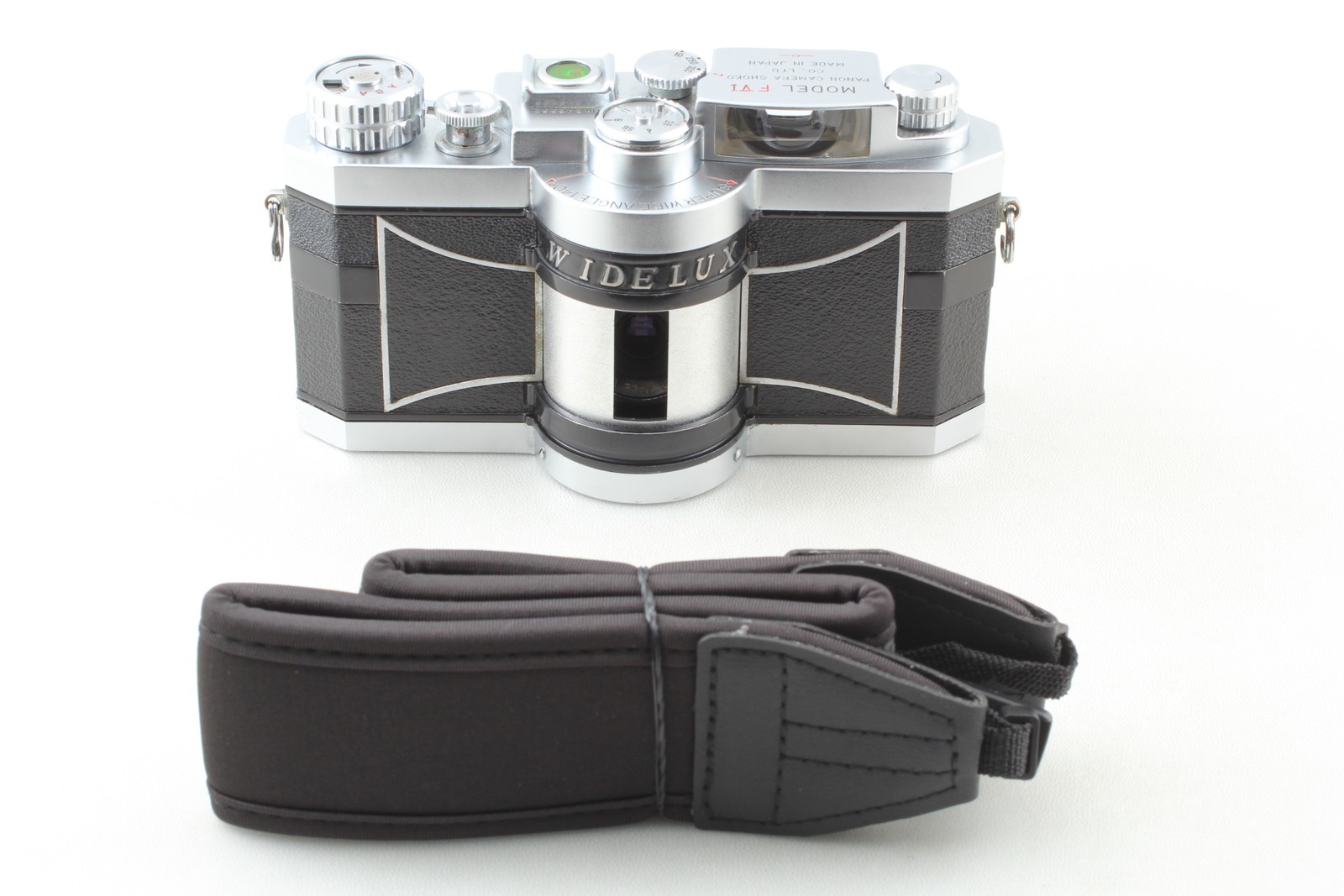 [N MINT] Panon Widelux Model F6 FVI Silver 35mm Panoramic Film Camera from JAPAN
