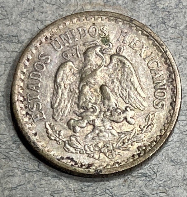 1934 México Silver 10 Centavos