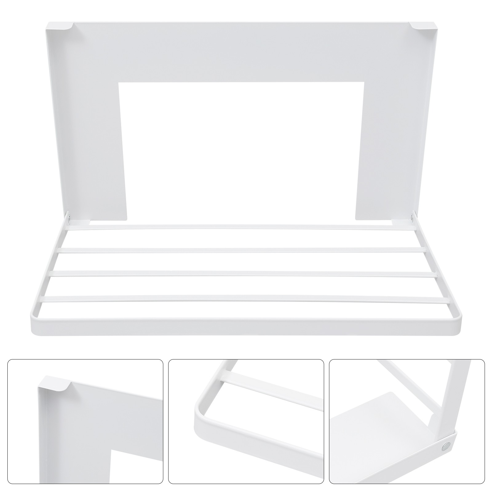 Magnet Rack Mount On Washing Machine, Durable Folding Rack For Laundry Bathroom