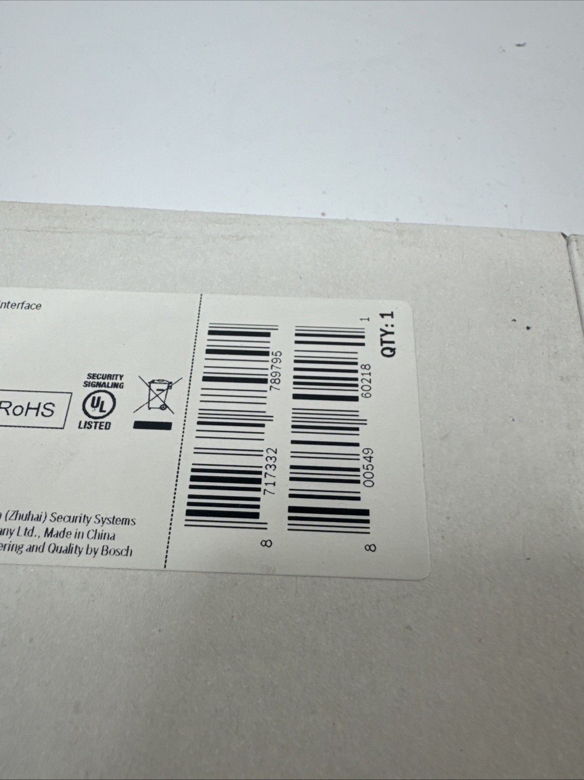 NEW Bosch B820 Inovonics SDI2 Interface