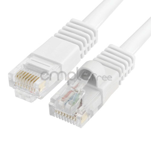 3x 5FT CAT5e Cable Ethernet Lan Network CAT5 RJ45 Patch Cord Internet White NEW