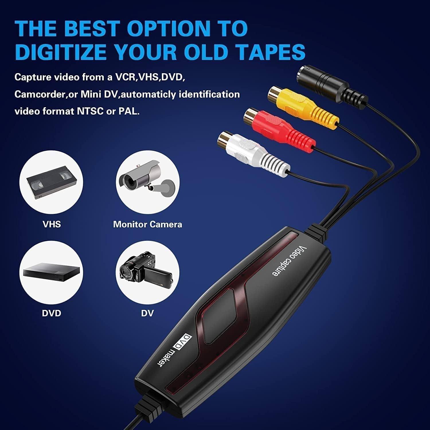 Tape Player Camcorder Digital Converter/`