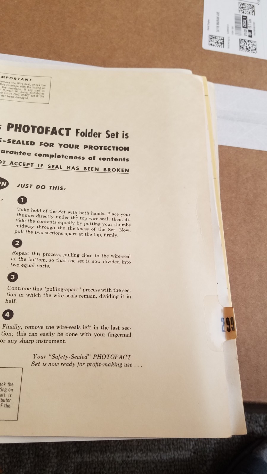 Sam's Photo Facts Set #299 12/55 missing folder #10 (D)