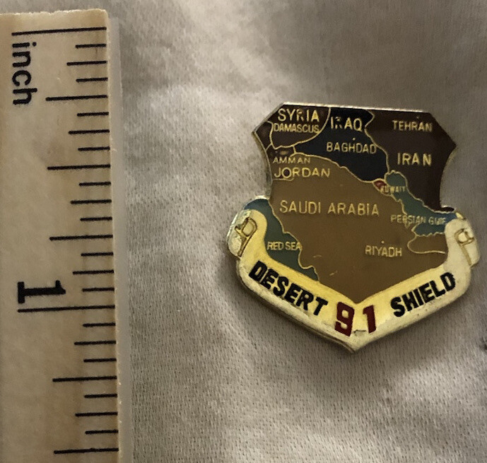 Desert Strom Lapel Pin (Desert 91 Shield)