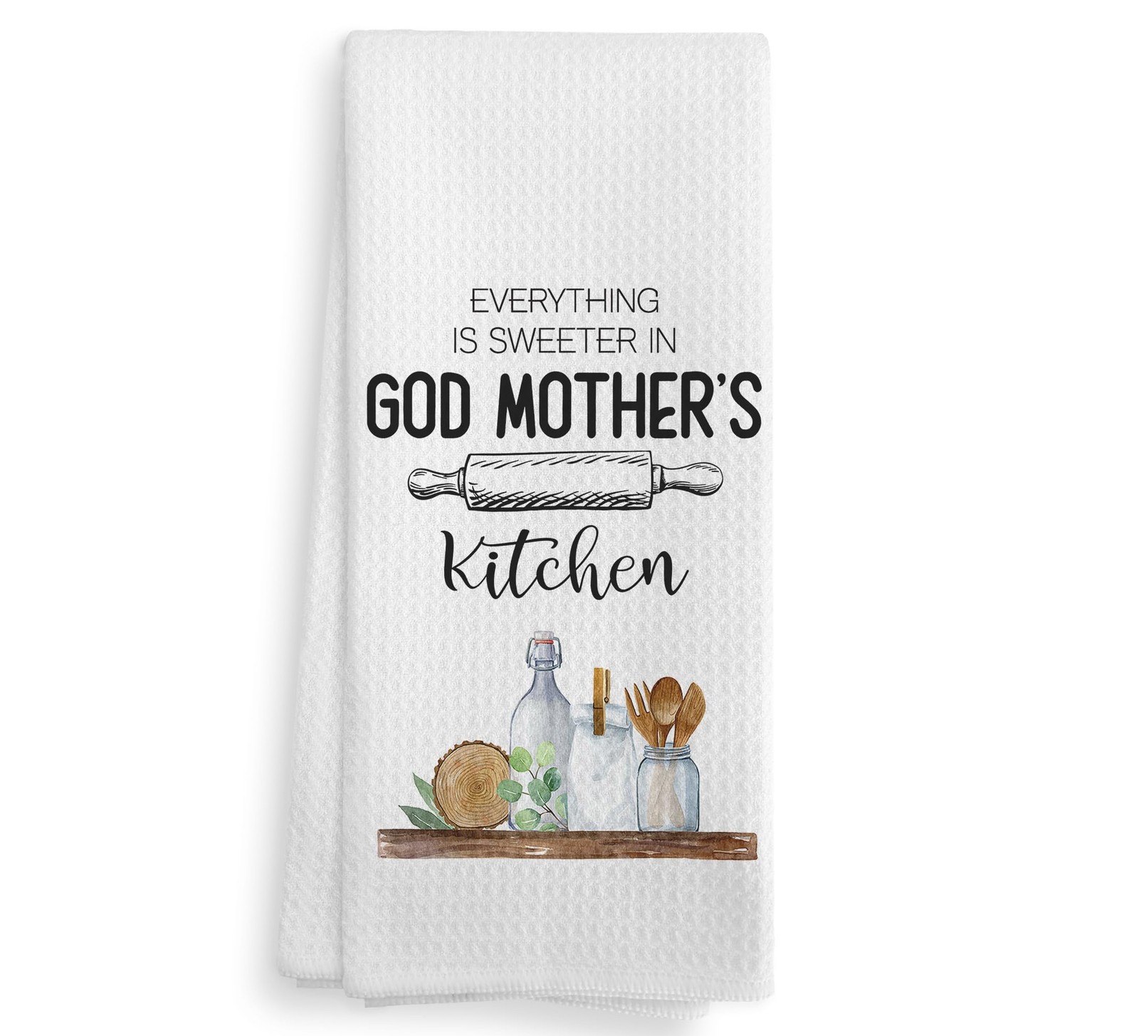 Godmother's Kitchen Towels and Dishcloths Godmother Gifts Gift from Godchild ...