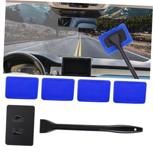 Car Window Cleaner, Car Windshield Cleaner Tool, Windshield Cleaner Dark blue