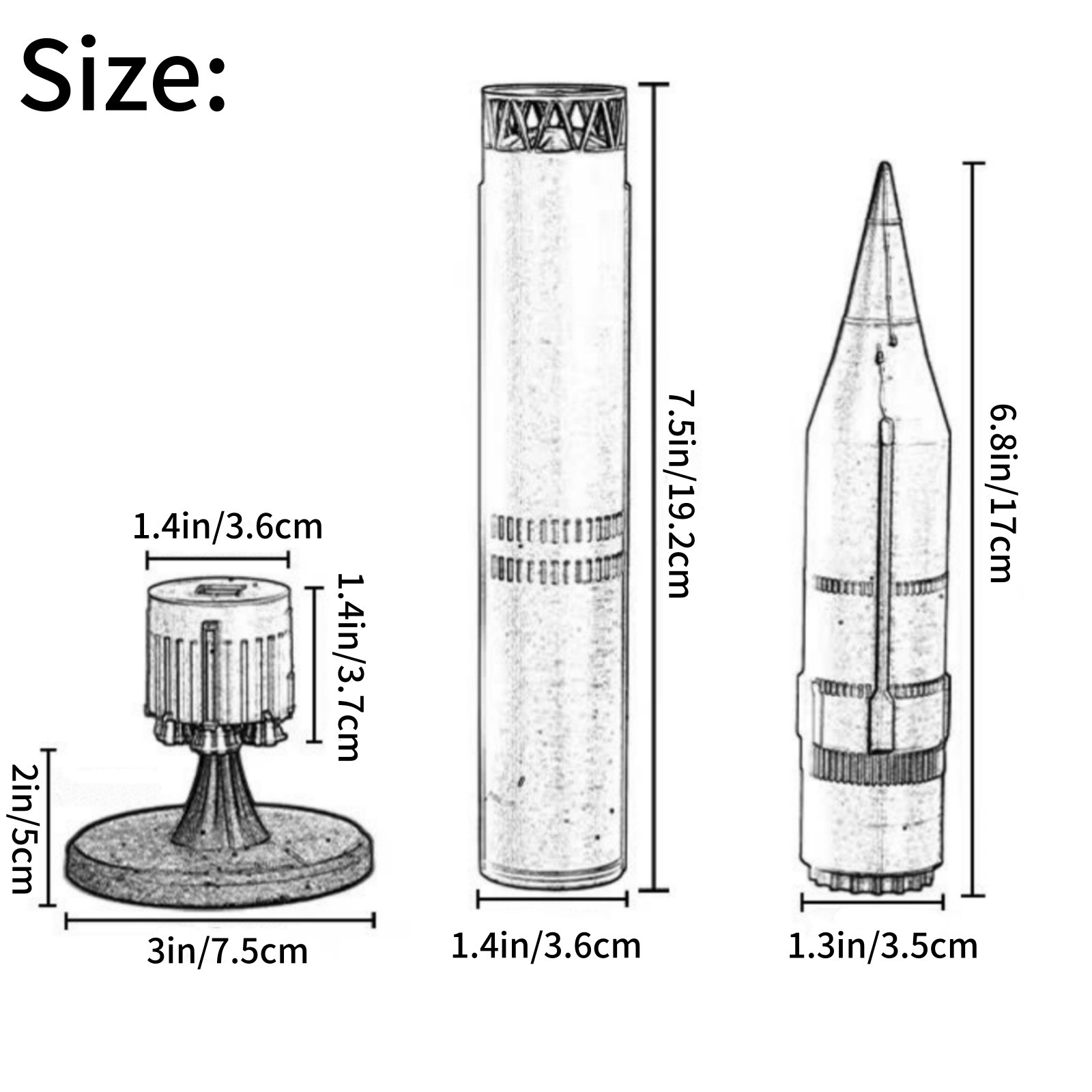 China's Dongfeng-5C Liquid-Fueled ICBM 1/72 Scale 45cm PLA Plastic Model Display