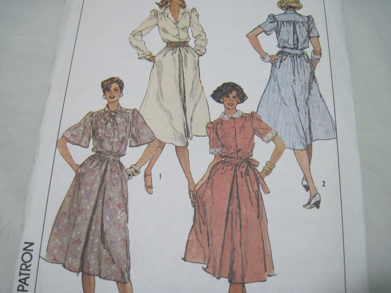 Simplicity 6841 Misses Dress Button Front Collar Sewing Pattern Size 12-16 UNCUT