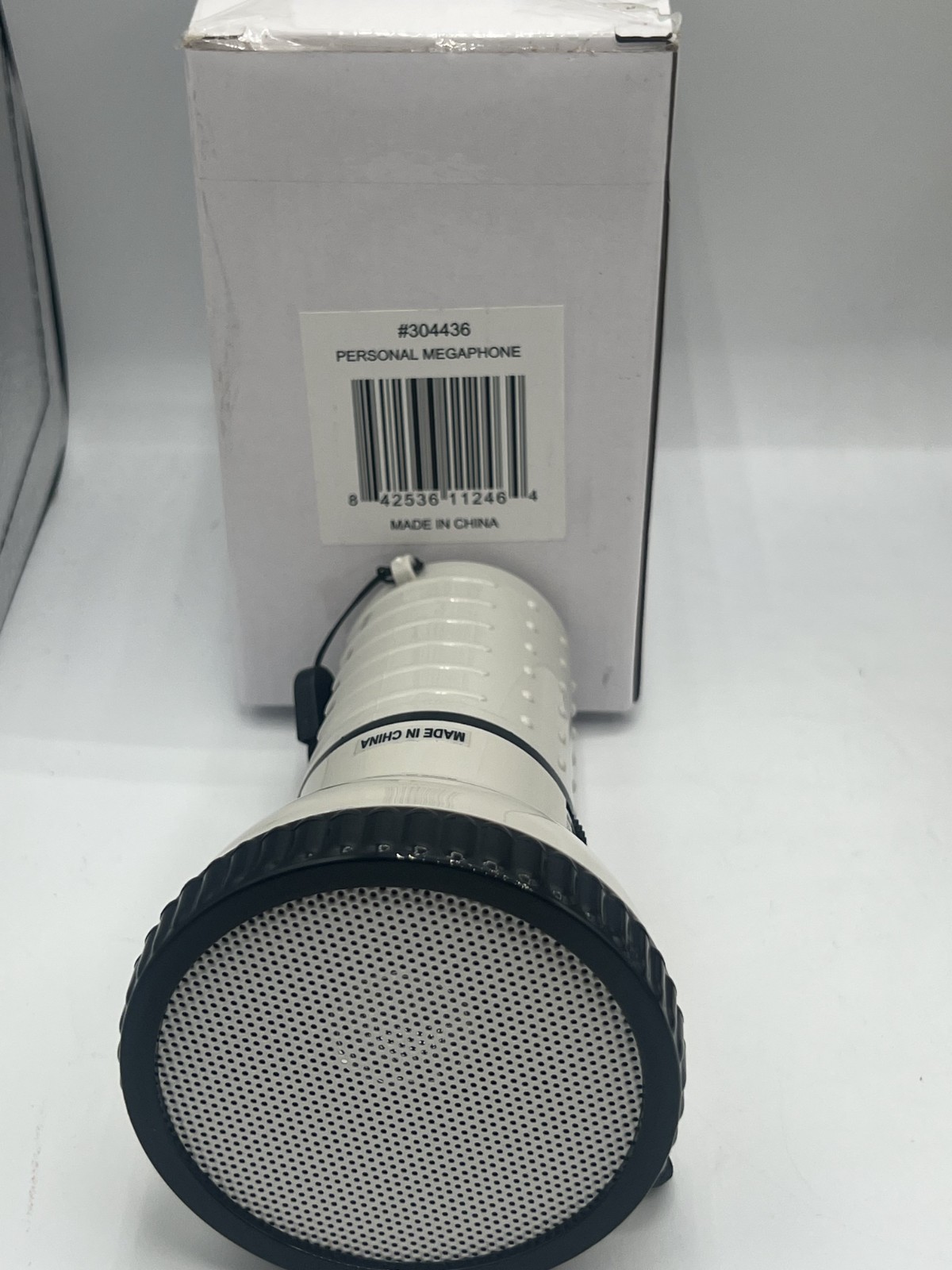 Personal Megaphone 5.5" White Works Great Tested Brand New.