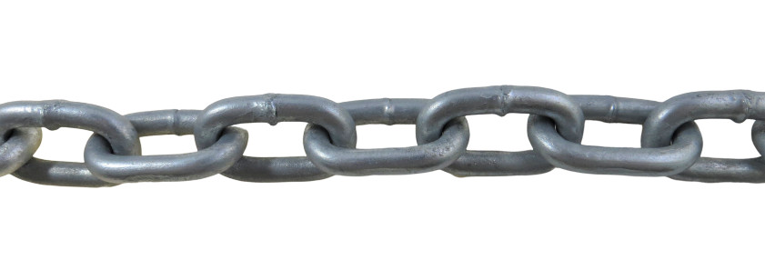 US Galvanized Medium Link 8mm (5/16") Anchor Chain HDG (Sold per Foot)