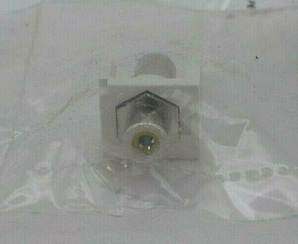 Panduit CMRPYIW Pass Through Coupler with Yellow Insert