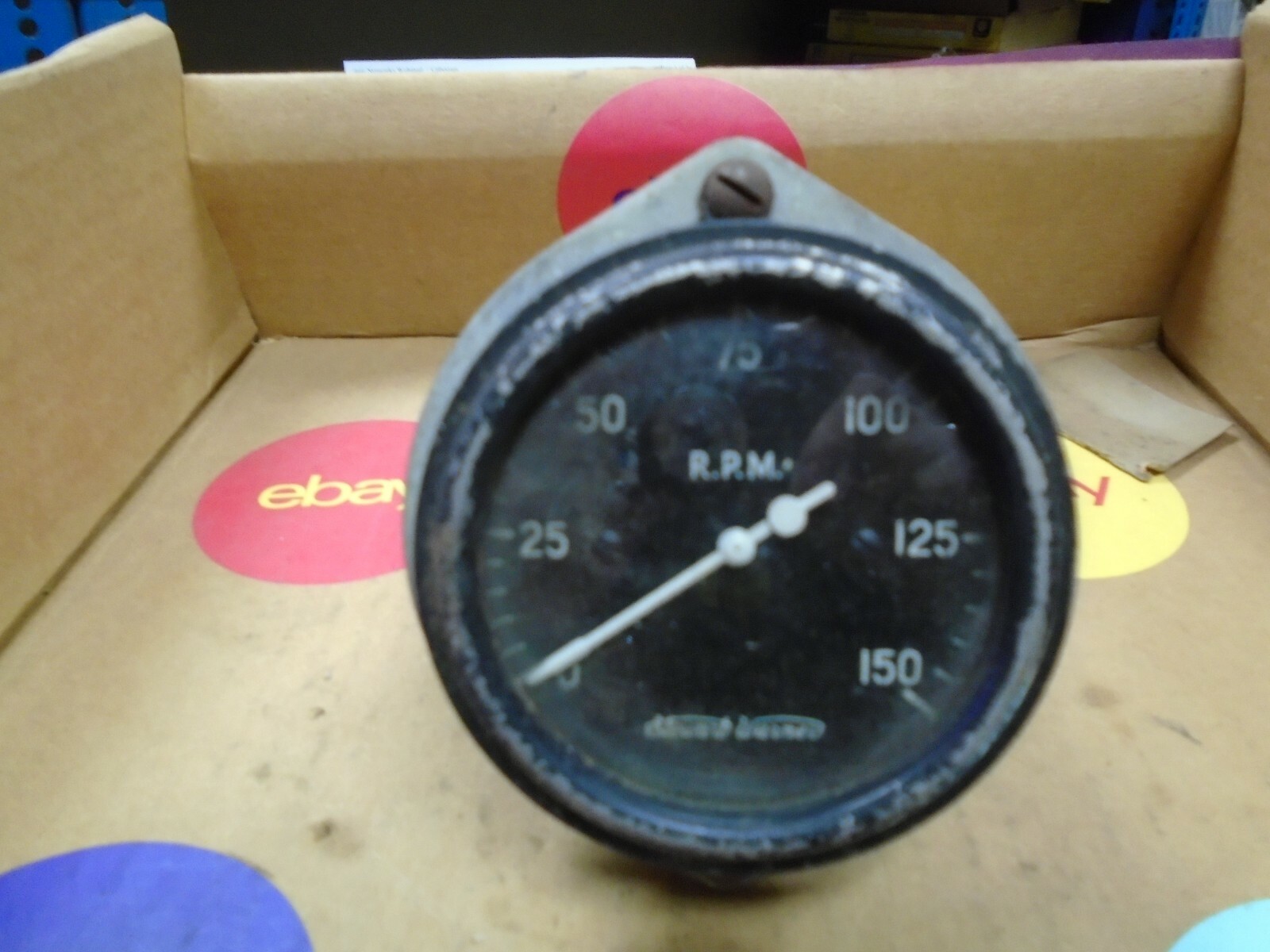 vintage aircraft stewart warner tachometer