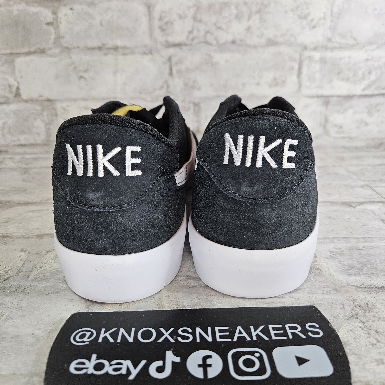 Nike SB Heritage Vulc Black White Skate Sneaker CD5010-003 Men's Size 13