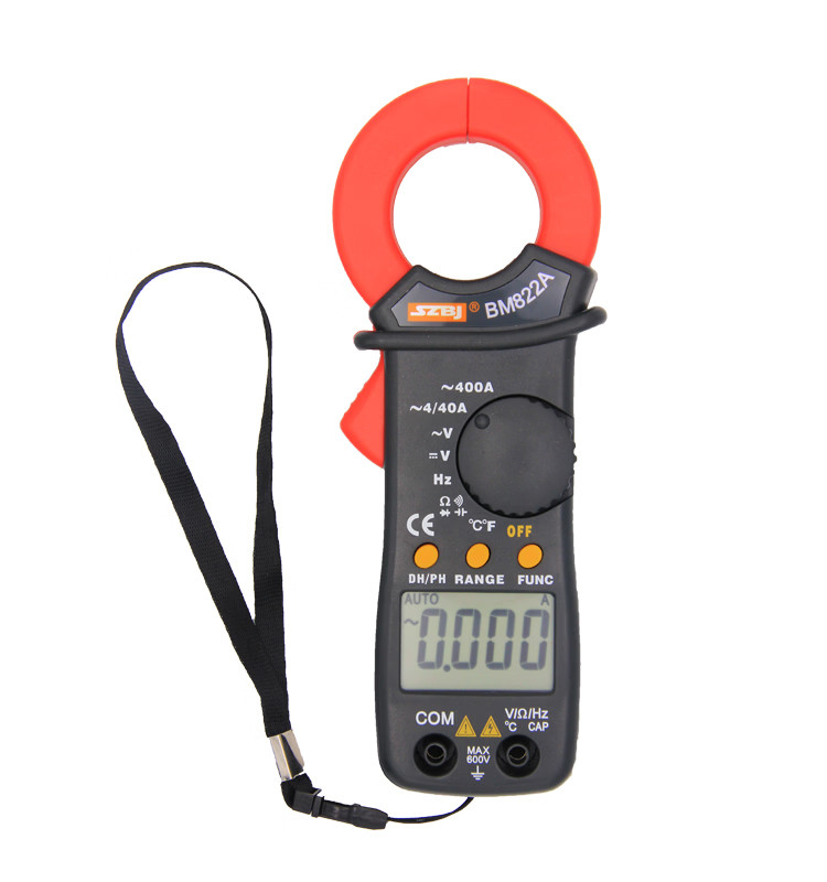 BM822A Digital Clamp Meter AC Multimeter Voltage Current Tester LCD