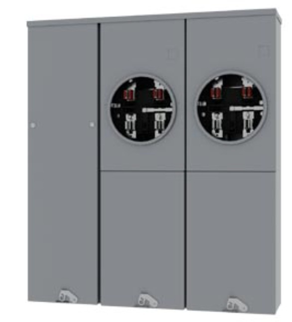 Siemens WPK2211 Meter Socket NEC2020 2-Gang 200A 125 Amp RING-TYPE UNI-PAK