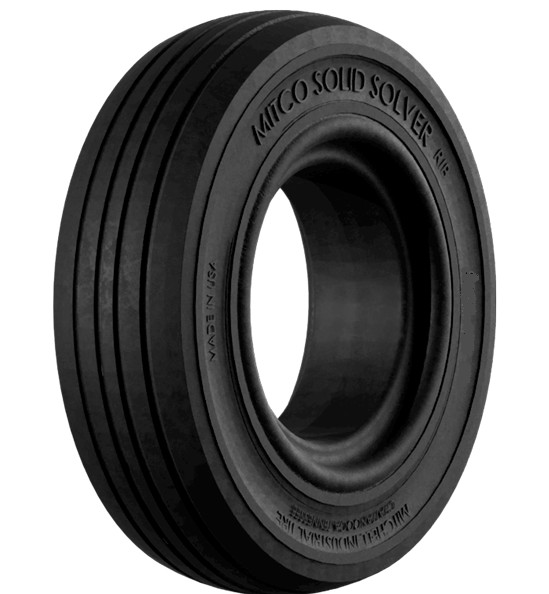 4.00-8 tires Solid Solver forklift tire 400/8 REQ rim width 3.75" USA made 4008