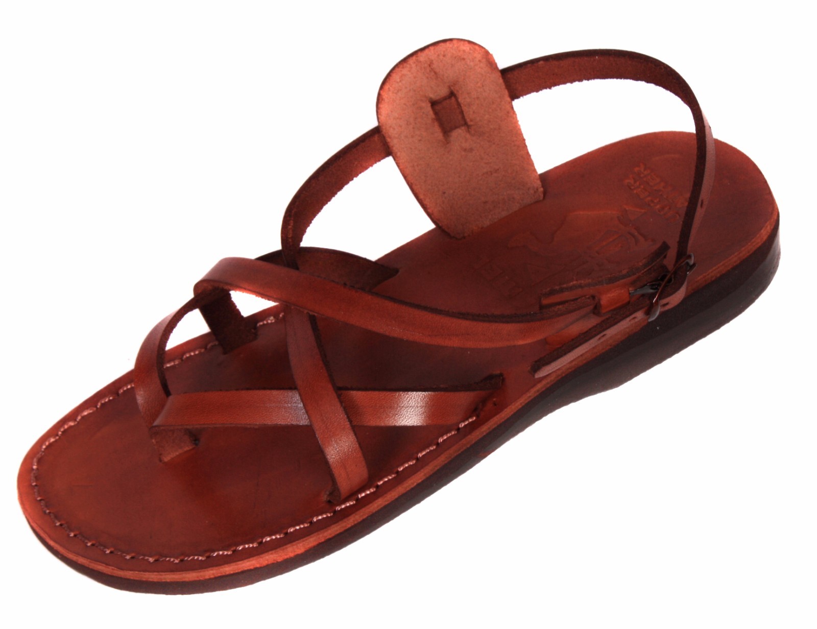 Biblical Jesus Sandals Natural Genuine Leather Handmade From Jerusalem Size 5-15