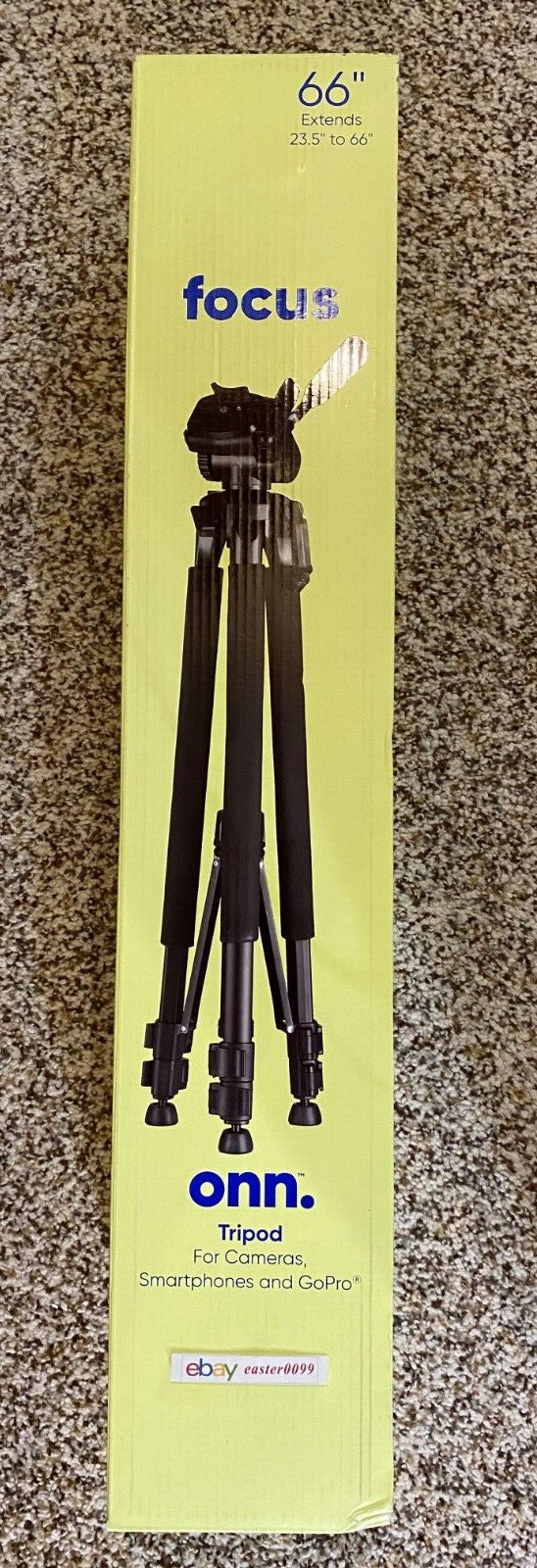 onn. 2.0 Tripod for Cameras, Smartphones & GoPro 66 In Brand New