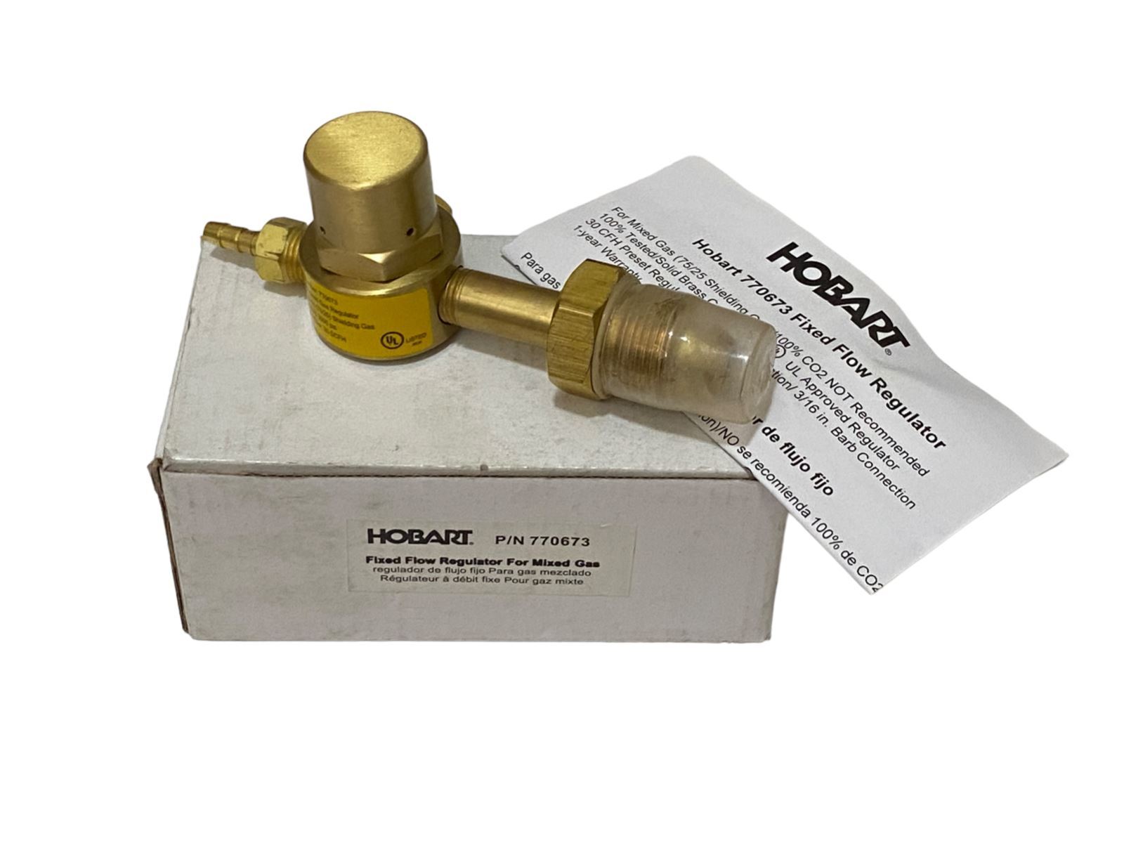 HOBART 770673  Fixed Flow Regulator For Mixed Gas - New