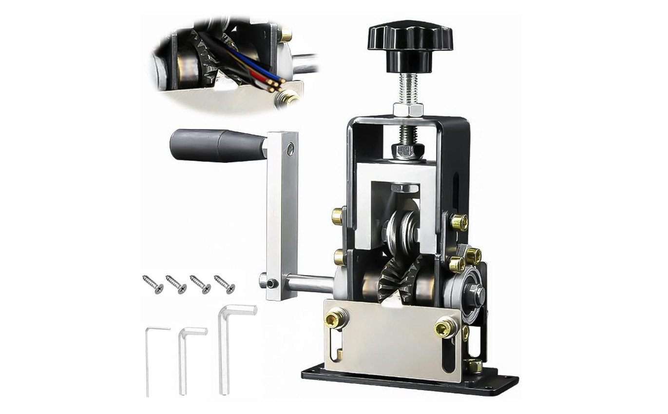 Maquina peladora cable automatico cobre con taladro eficiente hasta 125mm