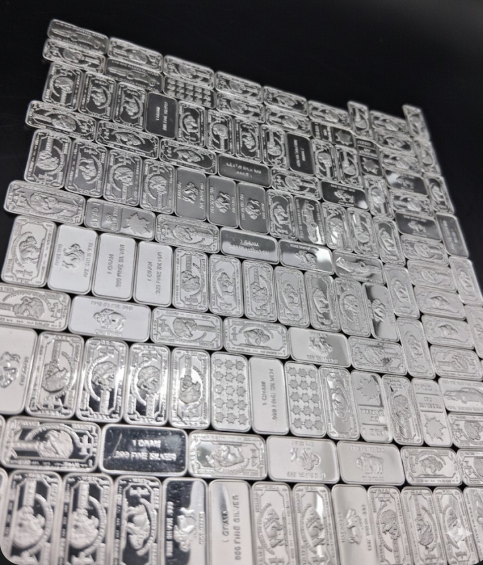 (20x) Pure .999 Fine Silver Bars Premium New Bullion Estate Lot Designs