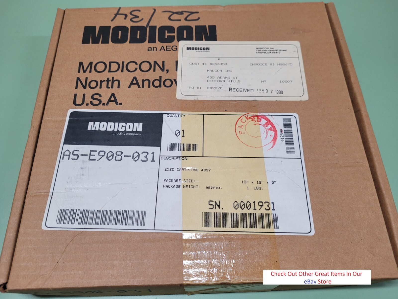 MODICOM ASE908031 Exec Cartridge Assy AS-E908-031 **NEW**